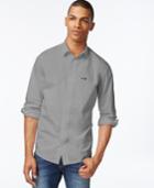 Armani Jeans Men's Dual-logo Long-sleeve Shirt