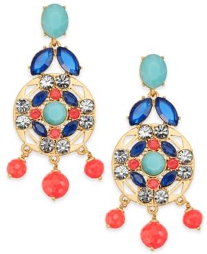Kate Spade New York Gold-tone Multi-stone Drop Earrings