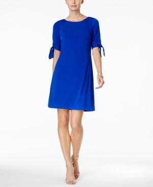 Jessica Howard Petite Tie-sleeve A-line Dress