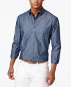 Club Room Men's Cotton Nautical Jacquard Shirt, Only At Macy's