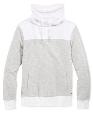 Guess Men's Bryce Colorblocked Slub Funnel-neck Sweatshirt