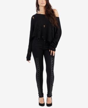 True Religion Jennie Lace-up Skinny Jeans
