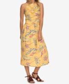 Roxy Juniors' Printed Lace-inset Midi Dress