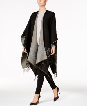 Cejon Reversible Floral Border Reversible Woven Cape