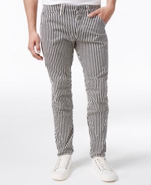 G-star Raw Men's Elwood X25 Vertical Stripe Print Jeans