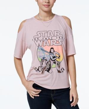 Star Wars The Last Jedi Juniors' Cold-shoulder Graphic T-shirt