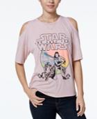 Star Wars The Last Jedi Juniors' Cold-shoulder Graphic T-shirt