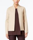 Eileen Fisher Open-front High-collar Jacket