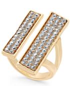Thalia Sodi Gold-tone Pave Double Bar Ring, Only At Macy's