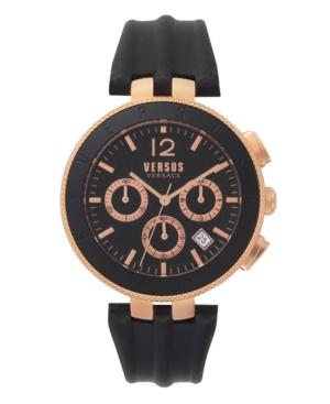 Versus Men's Logo Gent Chrono Black Strap Watch 44mm