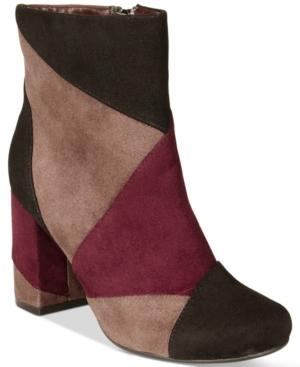 Seven Dials Tanyette Patchwork Block-heel Booties Women's Shoes