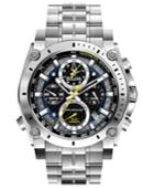 Bulova Watch, Men's Chronograph Precisionist Stainless Steel Bracelet 47mm 96b175