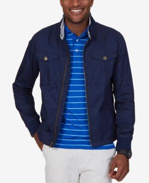 Nautica Men's Jetsetter Full-zip Stand-collar Bomber