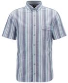 Boss Men's Slim-fit Striped Cotton Sport Shirt