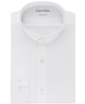 Calvin Klein Men's X Extra-slim Fit Stretch Performance Band Collar Dress Shirt