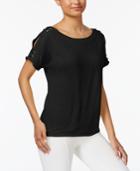 Cupio By Cable & Gauge Cold-shoulder T-shirt