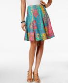 American Living Patchwork Printed A-line Skirt, Only At Macy's