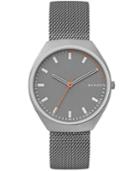 Skagen Men's Grenen Gray-tone Stainless Steel Mesh Bracelet Watch 40mm