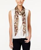 Vince Camuto Leopard Life Oblong Scarf