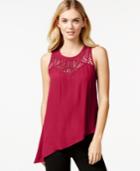 Bar Iii Asymmetrical Lattice-detail Top, Only At Macy's