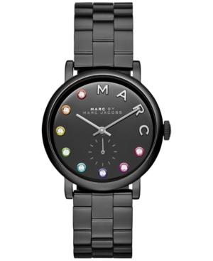 Marc By Marc Jacobs Women's Baker Black Ion-plated Stainless Steel Bracelet Watch 36mm Mbm3422