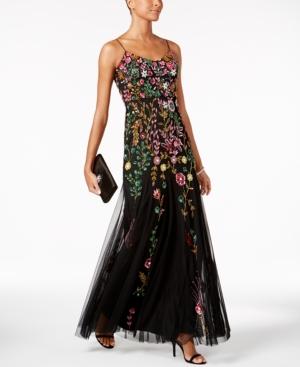 Adrianna Papell Petite Beaded Gown