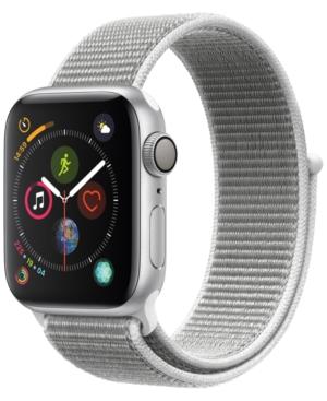 Apple Watch Series 4 Gps, 40mm Silver Aluminum Case With Seashell Sport Loop