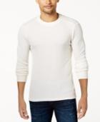 Guess Men's Waffle-knit Graphic Print Sweater