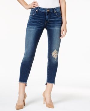 Kut From The Kloth Emma Ripped Step-hem Skinny Jeans