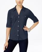 Style & Co Utility Shirt Available In Regular & Petite Sizes, Created For Macy's