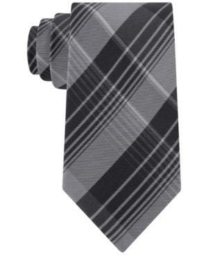 Calvin Klein Men's Schoolboy Chalk Plaid Slim Tie