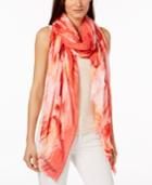Calvin Klein Painterly Ombre Chambray Scarf & Wrap, Created For Macy's