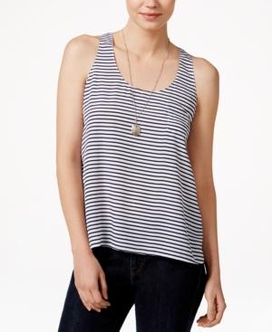 Maison Jules Striped Racerback Tank Top, Only At Macy's
