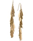 Rachel Rachel Roy Gold-tone Shaky Charm Linear Drop Earrings