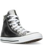 Converse Women's Chuck Taylor High-top Metallic Leather Casual Sneakers From Finish Line