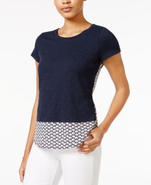 Maison Jules Layered-look Printed Top, Only At Macy's