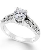 Certified Diamond Engagement Ring In 14k White Gold (1-1/10 Ct. T.w.)