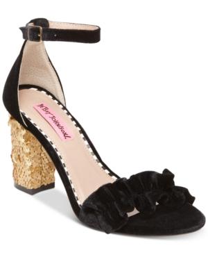 Betsey Johnson Ilana Block-heel Sandals Women's Shoes