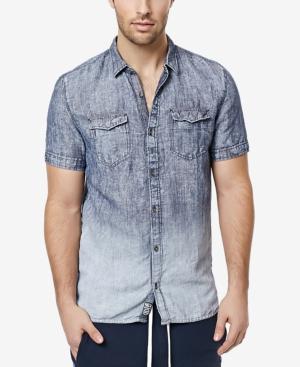 Buffalo David Bitton Men's Sarfogul Ombre Chambray Short-sleeve Shirt