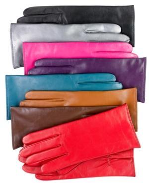 Charter Club Cashmere Lined Leather Gloves