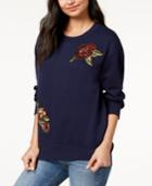 Ultra Flirt Juniors' Sequin Applique Sweatshirt