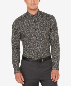 Perry Ellis Men's Non-iron Stormy Floral Shirt