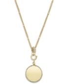 M. Haskell For Inc Gold-tone Multi-chain Pave Disc Pendant Necklace, Only At Macy's