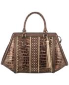 Brahmin Arden Satchel Brown Milan