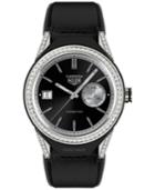 Tag Heuer Modular Connected 2.0 Men's Swiss Diamond-accent Black Leather Strap Smart Watch 45mm Sbf8a8011.62ft6079