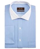 Tasso Elba Men's Classic-fit French Cuff Striped Dress Shirt, Only At Macy's