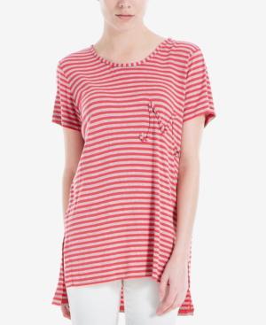 Max Studio London High-low Emblem T-shirt