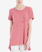 Max Studio London High-low Emblem T-shirt