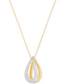 Swarovski Groove Two-tone Polished And Pave Necklace