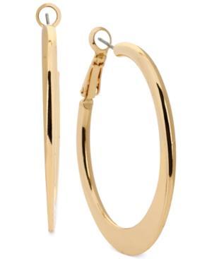 Kenneth Cole New York Edge Hoop Earrings